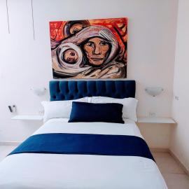 Loft 25 excelente y comodo, cerca del vado del rio, consulado,CAS, galerias mall , cama queen , cocineta
