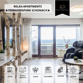 Relax-Apartments - Indoor-Pool - Sauna - Küche - kostenlos Parken - Balkon - teilweise Massagesessel - 85 Zoll Smart-TV，位于绍纳赫的酒店