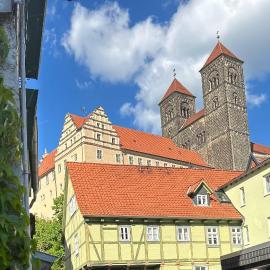 Hotel Domschatz,位于奎德林堡的酒店