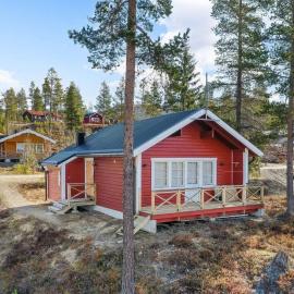 Sauna | Engine heater | Wood stove | TV，位于洛夫斯达伦的酒店