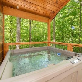 Romantic 1BR Cabin, Hot Tub, Easy Access & Wi-Fi，位于赛维尔维尔的酒店