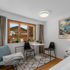 Gemütliche 1 Zimmer Wohnung in Davos Wiesen nähe der Skigebiete Davos，位于维森的酒店