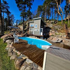 Harjula-kesämaja, sauna ja ulkoallas Tuusulassa，位于图苏拉的酒店