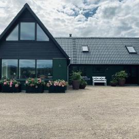Lodge With Private Lake Near Bidstrup Forest，位于Hadsten的酒店