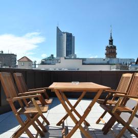 Trafford Sky Homes Leipzig City - 5 Min to Hauptbahnhof Nikolaistrasse，位于莱比锡的酒店