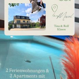 Residenz Moselzauber - Ferienwohnungen mit Pool Landschaft