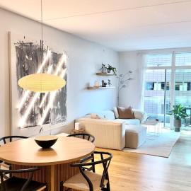 Heart of Aarhus, modern apartment and paid parking nearby