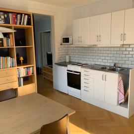 Rymlig ljus lägenhet i lugnt område nära centrum