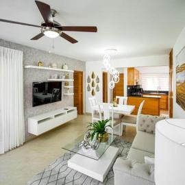 0052-Brand new oceanfront condo in Cabarete，位于Eslabón的酒店