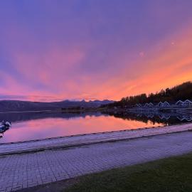 Sjøhus med en praktfull utsikt