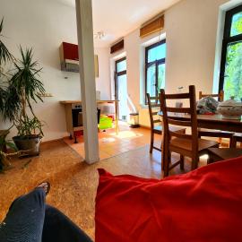 Großzügige Wohnung in Leipzig-Schleußig mit Balkon und Südgartenblick,位于莱比锡的酒店