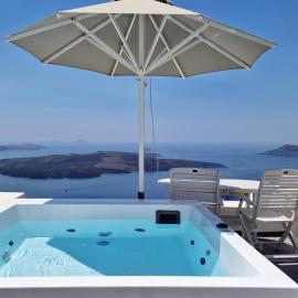Karpimo Horizon - Caldera Sunset View - Private Hot Tub - Firostefani
