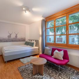 Very Central Lenzerheide Studio with Garage & Smart TV For Relax & Adventure，位于伦策海德的酒店
