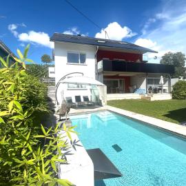 Gästehaus Sommertal, eigener Parkplatz, Pool, 800m zum Bodensee，位于梅尔斯堡的酒店