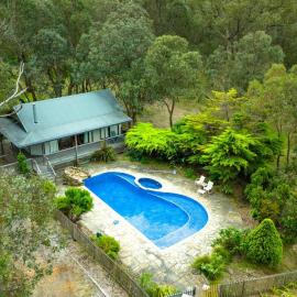 Country Charm Cottage with Pool and Forest Views