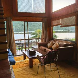 Cabaña en Pichilemu Cahuil vista a la laguna，位于卡汇的酒店