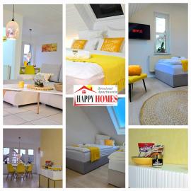 HAPPY HOMES YELLOW - Dein stylisches Design-Apartment - WLAN - Netflix - PS5 - P，位于Nidda的酒店