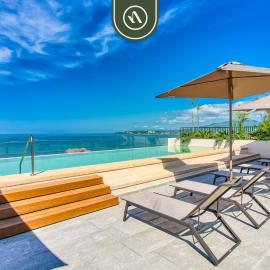 New 1 BR Condo with Amazing Rooftop Pool - Jacuzzi，位于布塞里亚斯的酒店
