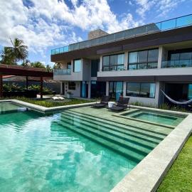 Casa Akumal, Pé na areia, 6 suítes vista mar，位于雅帕拉廷加的酒店