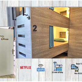 Lit 2 en 1ère Classe-Orly-T7-RER C&D，位于阿蒂斯蒙斯的酒店