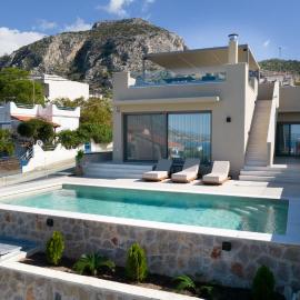 Ammos Luxury Villas Salamina，位于Aiándion的酒店