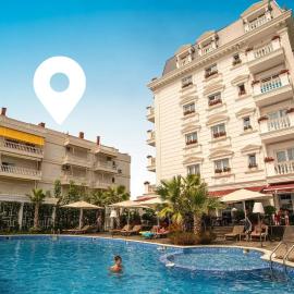 Top Floor Beach Apartment in Golem Albania with Private Rooftop Sleeps 8 to 10