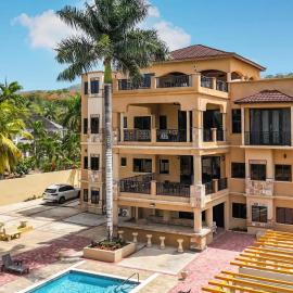 Sweet Palm Villa - Spacious luxury villa with pool and Beach oasis access，位于圣安斯贝的酒店