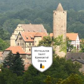 GRÄFIN ANNA - Rückzugsort für Freundetreffen in der historischen Hinterburg Schlitz - 2 Schlafzimmer, Altstadtlage, Garten, Aufzug, Hund willkommen，位于施利茨的酒店