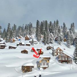 House with panoramic views,central heating，位于Bakhmaro的酒店