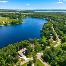 Lakefront 3 Bedroom Retreat on Susan Lake-5 minutes from Charlevoix，位于沙勒瓦的酒店