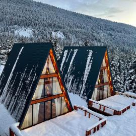 A-Peak Mestia Cottages & Sauna，位于Lanchvali的酒店