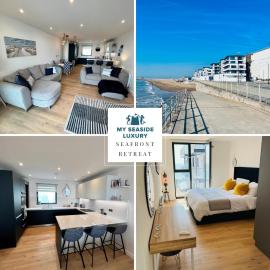Seafront retreat - Beachfront Luxury Apartment with Panoramic Sea Views, Balcony & Parking space，位于拉姆斯盖特的酒店