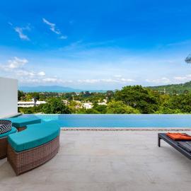 Stunning X Space Villa Sea View Infinity Pool，位于苏梅岛的酒店