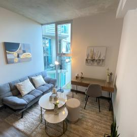 Cómodo y elegante apartamento en fabuloso condo!