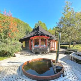 Cabaña en Lago Tinquilco y Hot Tub Pucon，位于Collentañe的酒店