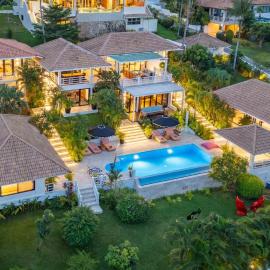 Luxurious & Spacious 4Br Villa Isla in Bang Rak，位于苏梅岛的酒店
