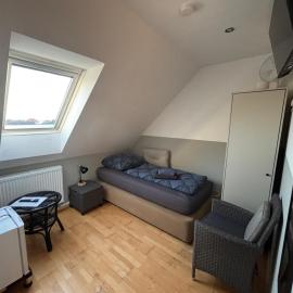 Zimmer-Bad-TV-Kühlschrank-14,位于Meine的酒店