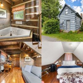 Tranquil Cabin with Jacuzzi, Porch Swing, and Mountain Views! Cabin 3，位于Fancy Gap的酒店