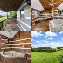 Cozy Parkway Cabin with Mountain Views - Cabin 4，位于Fancy Gap的酒店