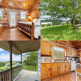 Hillside Hideout Log Cabin For 2! Cabin 10，位于Fancy Gap的酒店