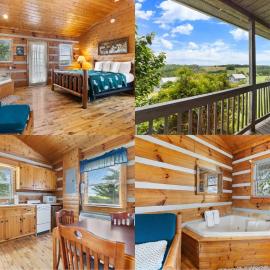 Parkway Lodge with Jacuzzi and Mountain Views! Cabin 11，位于Fancy Gap的酒店