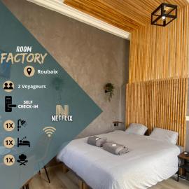 Roubaix Lille private shower & Netflix，位于鲁贝的酒店