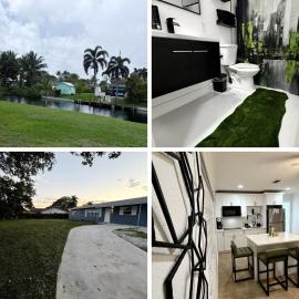 2 bed Lake House in Lantana 3 MI to Beach NO FEES，位于Atlantis的酒店