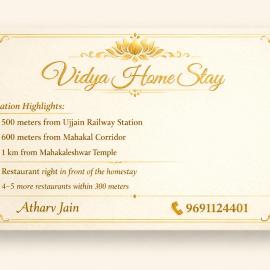 Vidya home stay- 500 mt from Mahakal lok and railway station，位于乌贾因的酒店