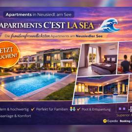 Apartments C'EST LA SEA - Whirlpool-Suite oder Dachterrassen-Suite - Pets welcome，位于滨湖新锡德尔的酒店