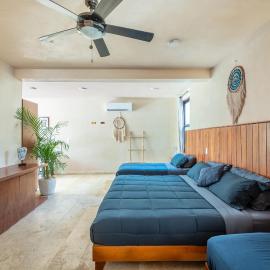 Family Studio Suite with Kitchenette & Terrace - Santuario Hotel Boutique，位于Chemuyil的酒店