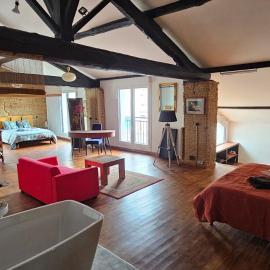 Loft industriel de 220 métres carré sur deux niveaux，位于Montech的酒店