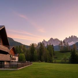 Trutscher Häusl in Villnöss - Chalet in den Dolomiten mit Blick auf die Geisler，位于富内斯的酒店