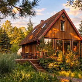 Pond View Cabin，位于Būda的酒店