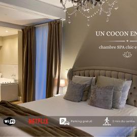 UN COCON EN VILLE - chambre SPA chic et élégante，位于厄尔河畔帕西的酒店